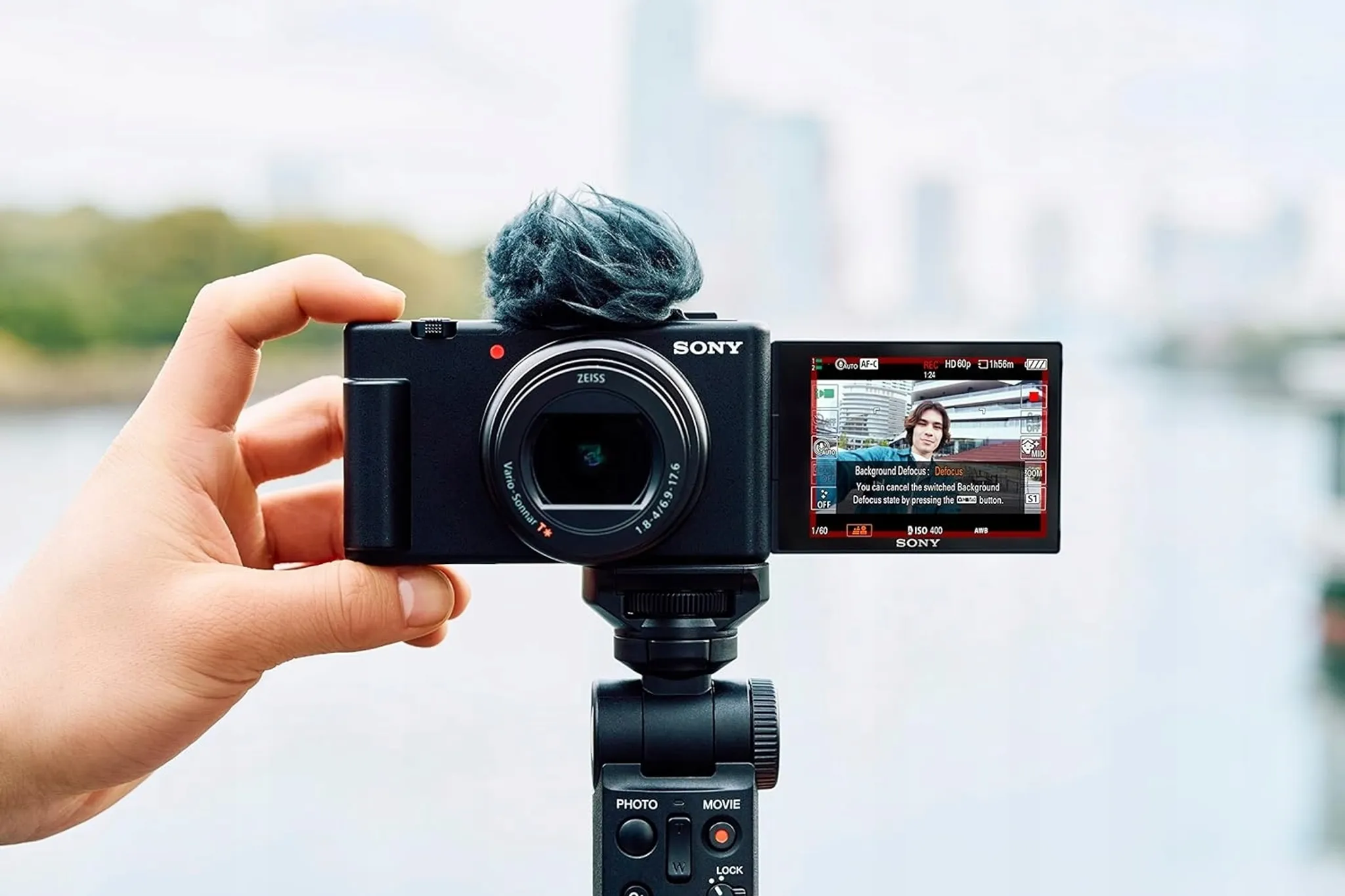 Sony ZV-1 II Kompaktkamera 1 Zoll, 20,1 MP Exmor RS, Schwarz