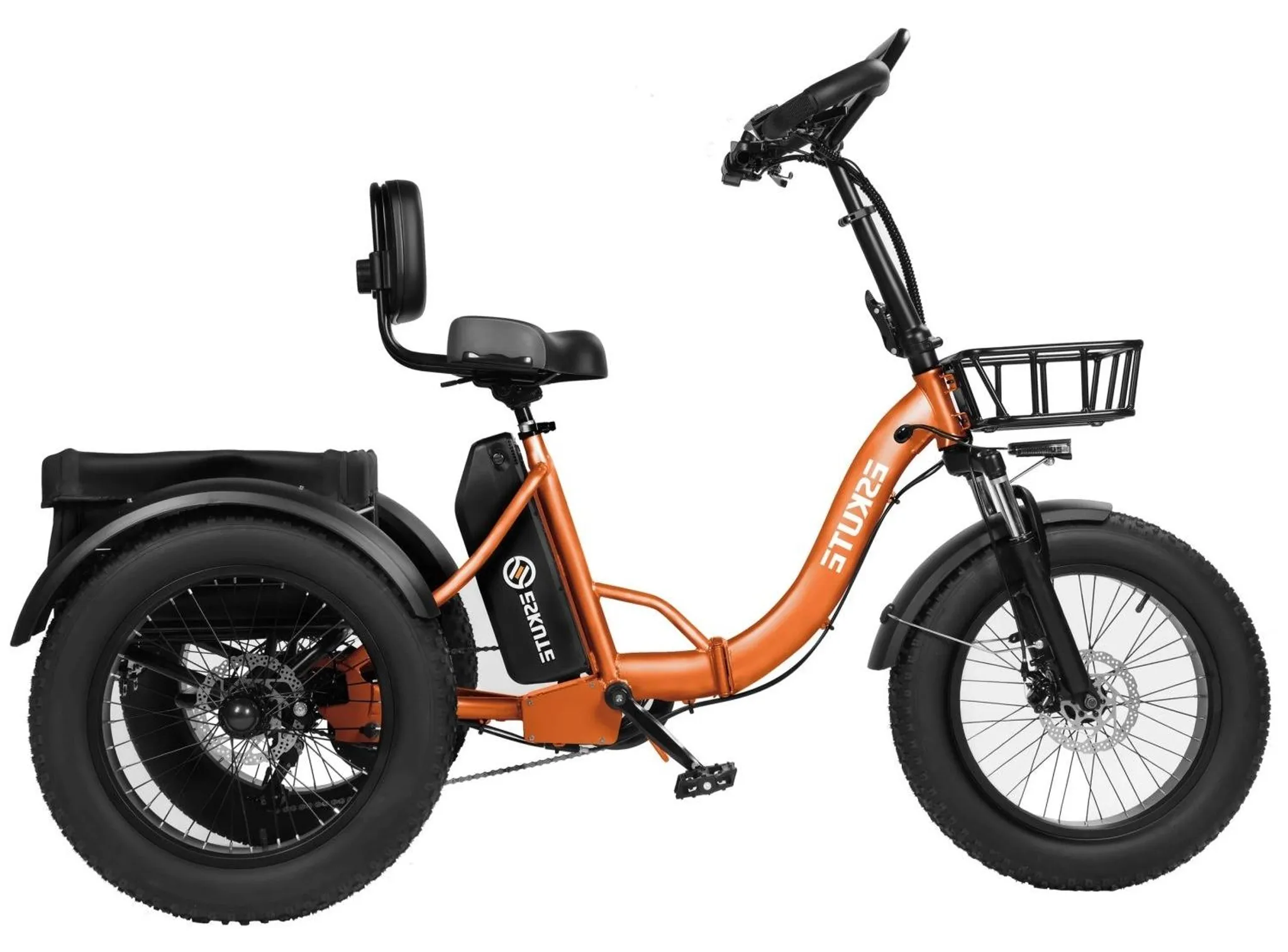 ESKUTE T302 Pro Falt-E-Bike 250 W, 20,8 Ah, Scheibenbremsen, Orange – Bild 4