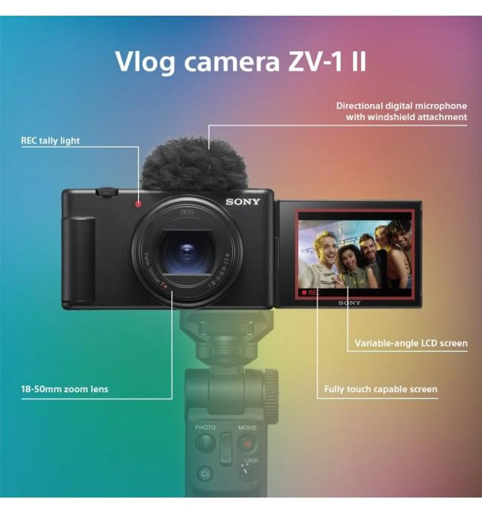 Sony ZV-1 II Kompaktkamera 1 Zoll, 20,1 MP Exmor RS, Schwarz – Bild 18