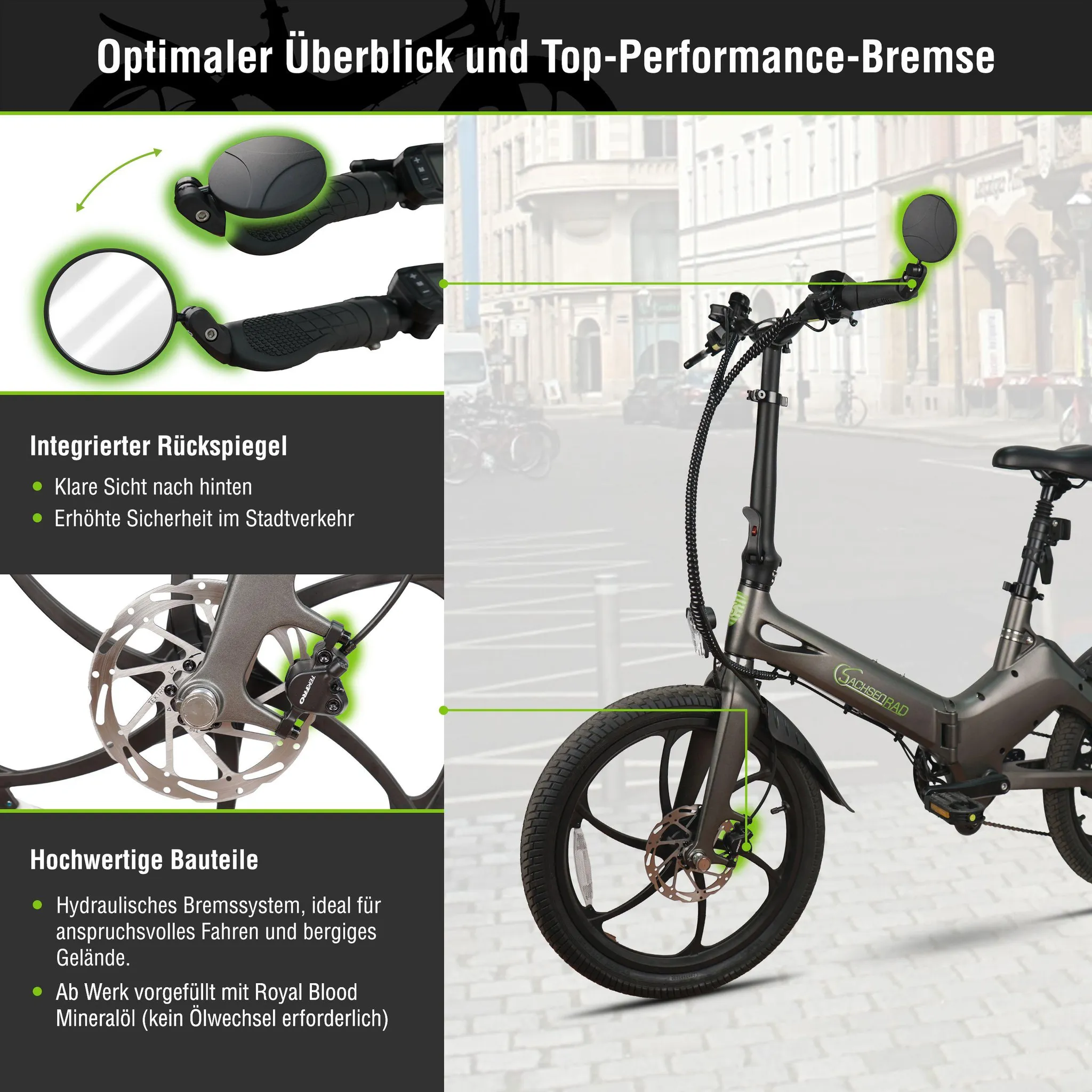 SachsenRAD F11 Pro MagPuma Falt-E-Bike mit Transporttasche – Bild 10