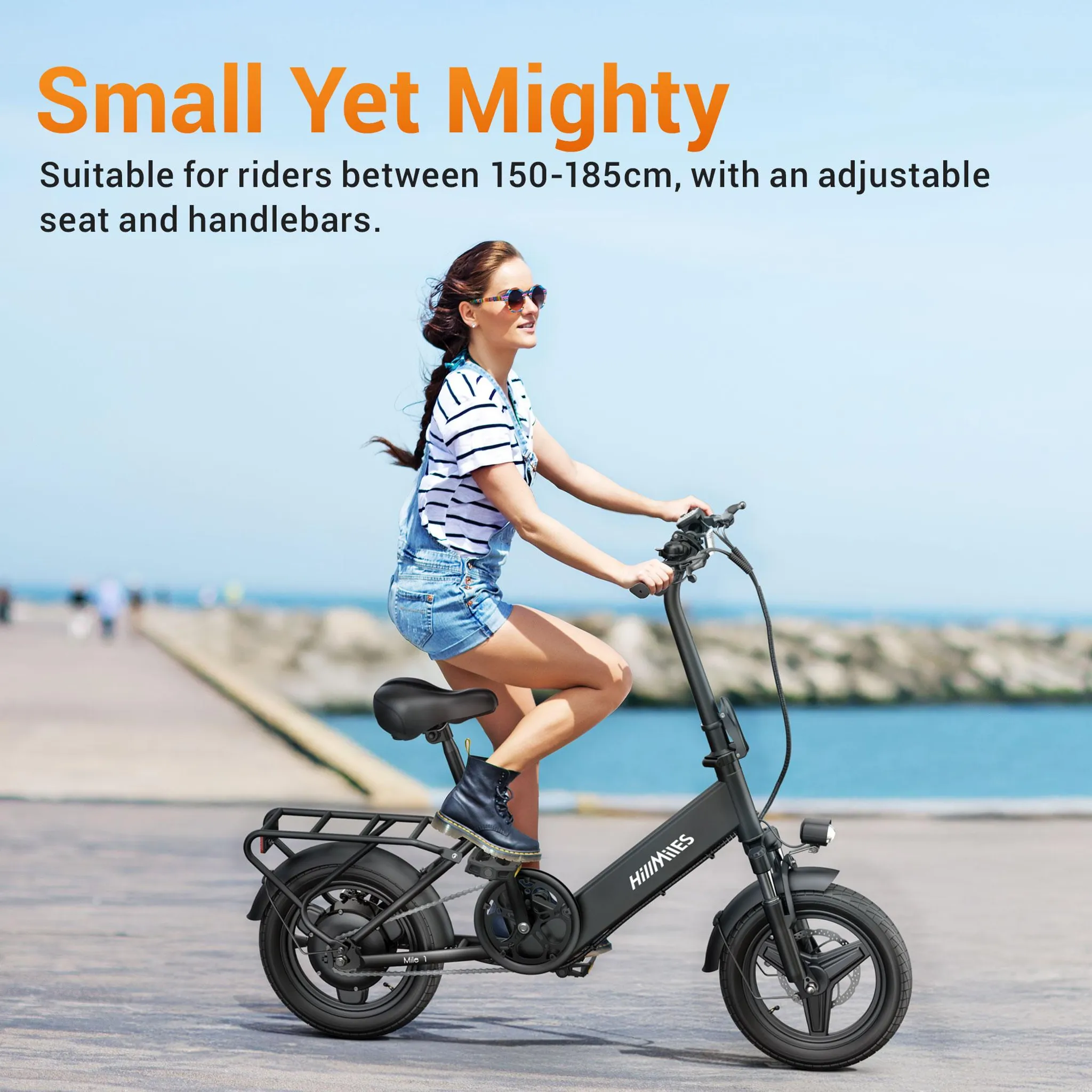 Falt-E-Bike 14 Zoll City-Klapprad, 250 W, 36 V 10 Ah, 65 km – Bild 10