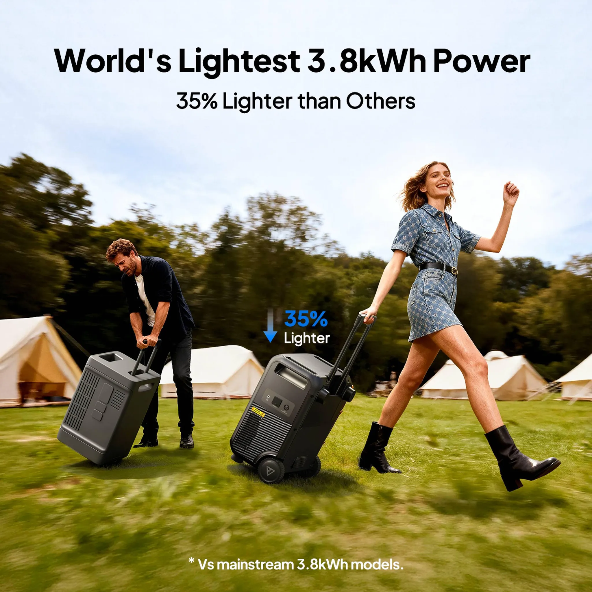 BLUETTI Elite 400 Powerstation 3840 Wh + 500-W-Solarpanel, mit Rollen – Bild 6