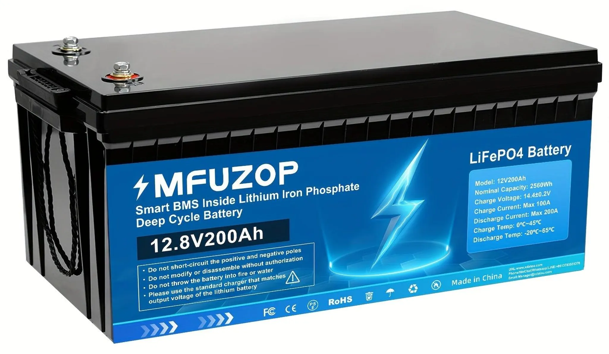 LiFePO4-Akku 12 V 300 Ah mit BMS-Schutz, lange Lebensdauer – Bild 7