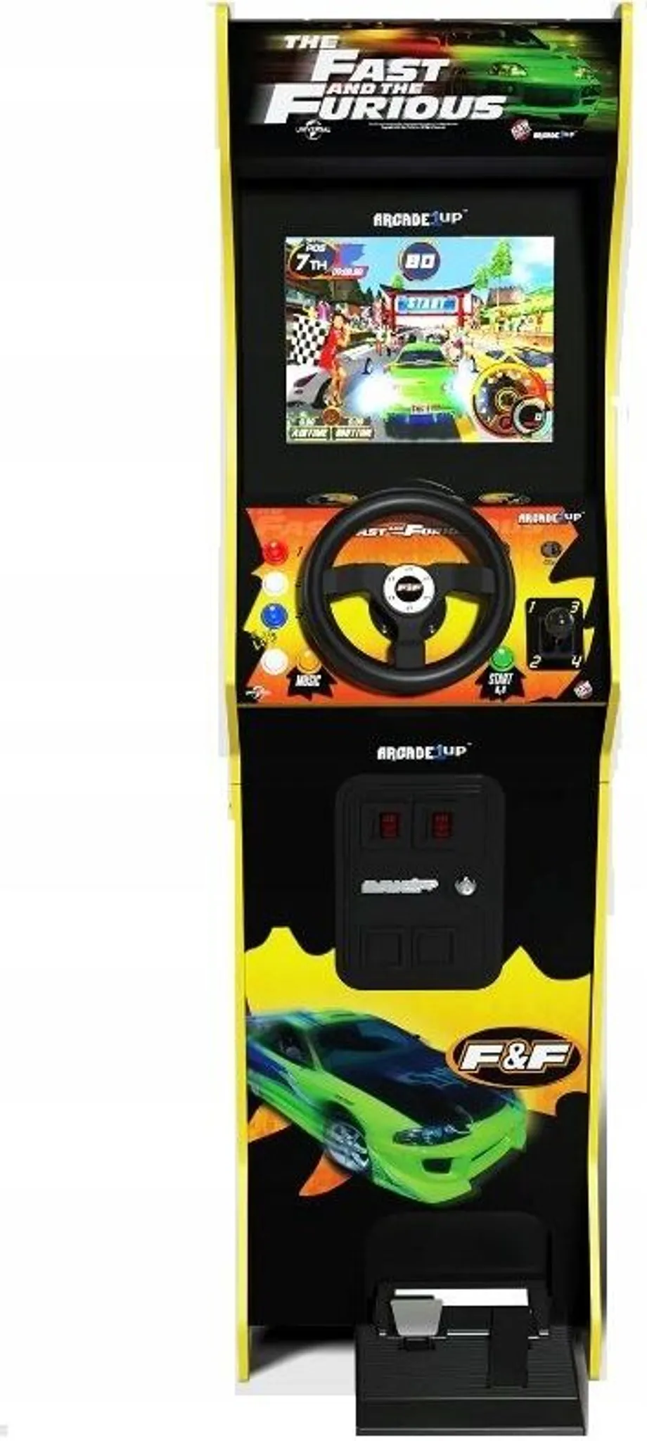 Arcade1Up Fast and Furious Arcade-Automat, 17 Zoll LCD, Mehrfarbig – Bild 8