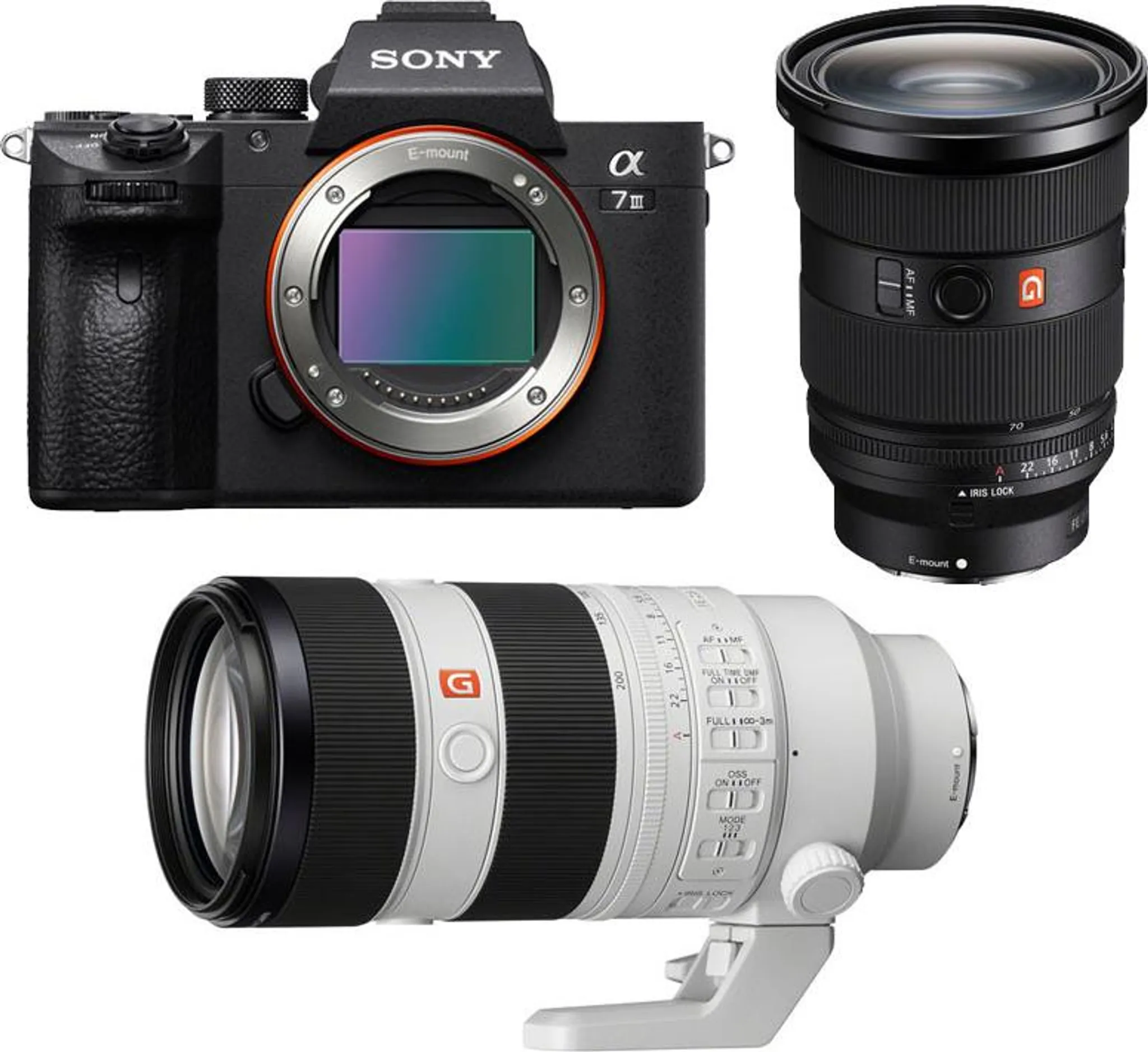 SONY ALPHA 7 III + FE 24-70 f/2.8 GM II + FE 70-200mm f/2.8 GM II