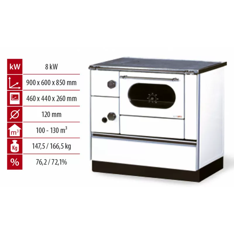 Holzherd Alfa 90 H Favorit – 8 kW