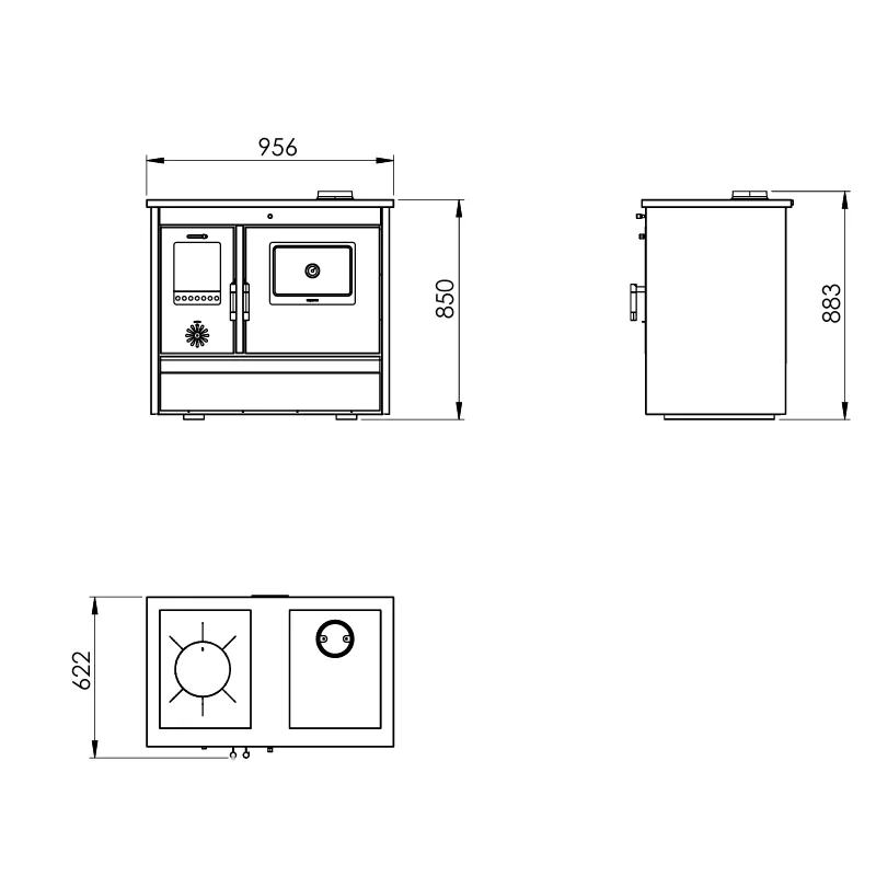 Holzherd Lucerna – 11 kW – Bild 2
