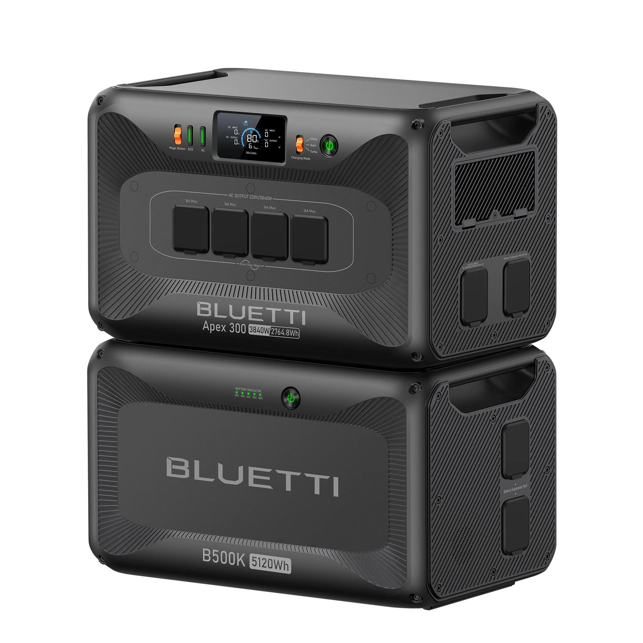 BLUETTI Apex 300 und B500K Solargenerator 2764 Wh + 5120 Wh Akku
