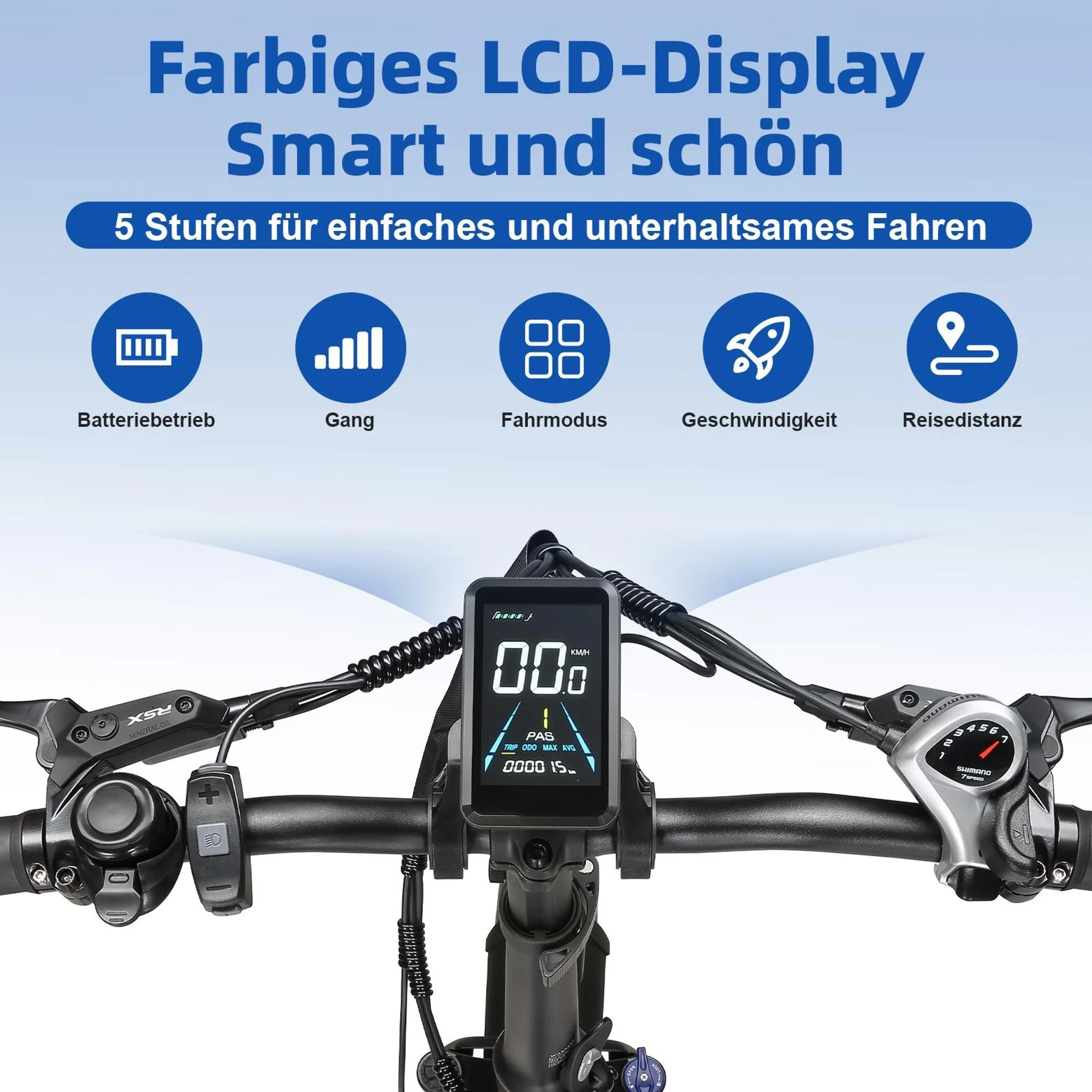 Falt-E-Bike 48 V 18 Ah, 20 x 4,0 Zoll Fat Tire, 70 Nm, 140 km – Bild 19