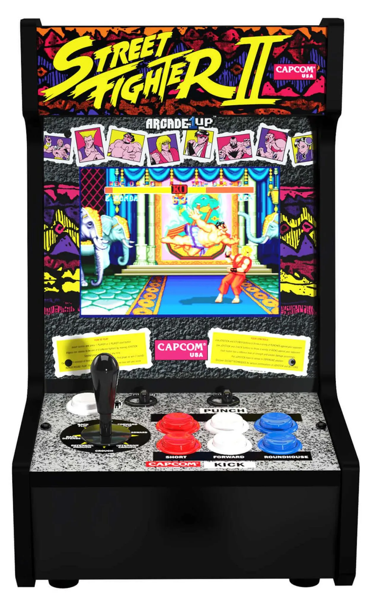 Arcade1Up Street Fighter Countercade Arcade-Automat, 8 Zoll LCD – Bild 6