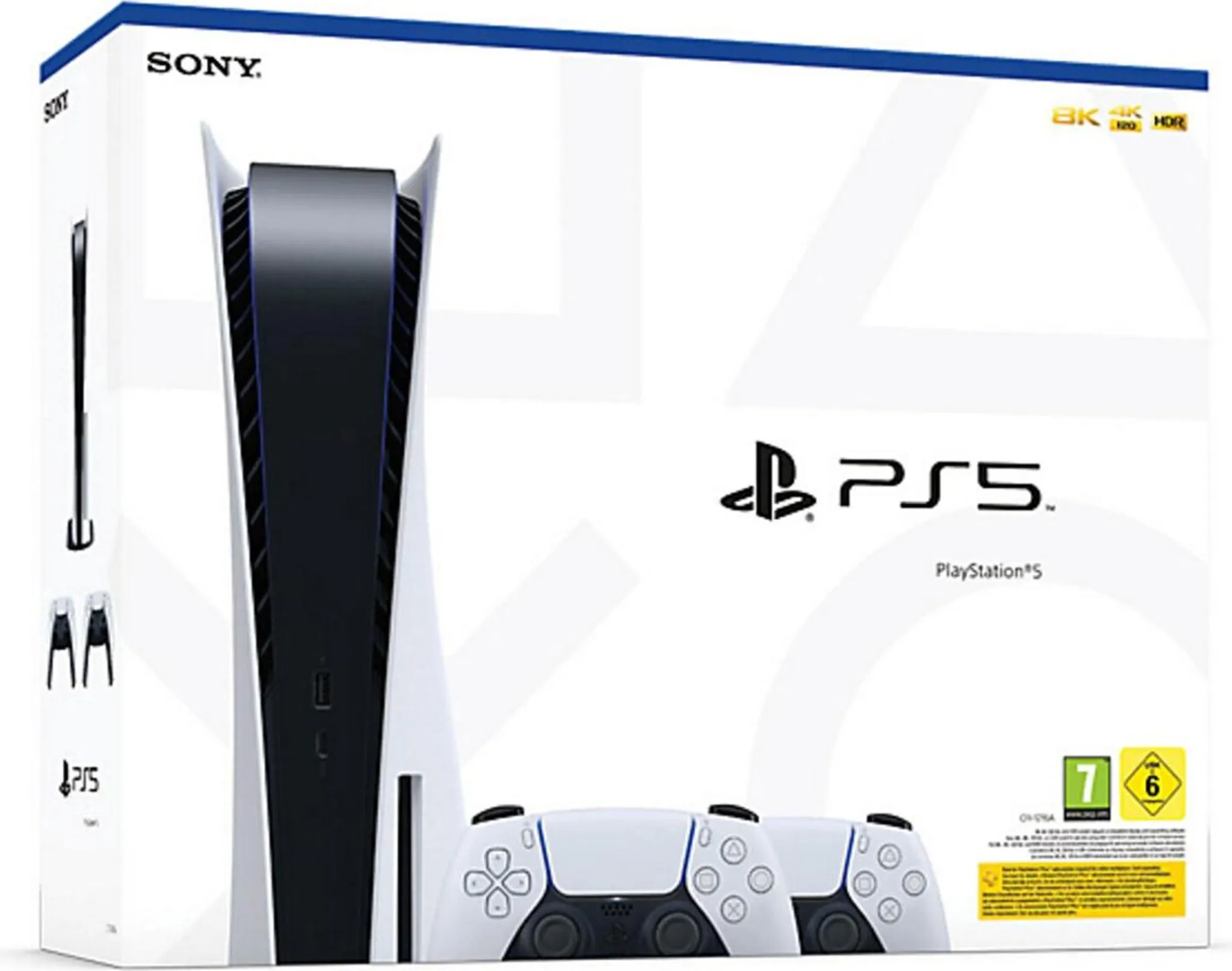 Sony PlayStation 5 Disk Edition + 2x DualSense Controller – Bild 8