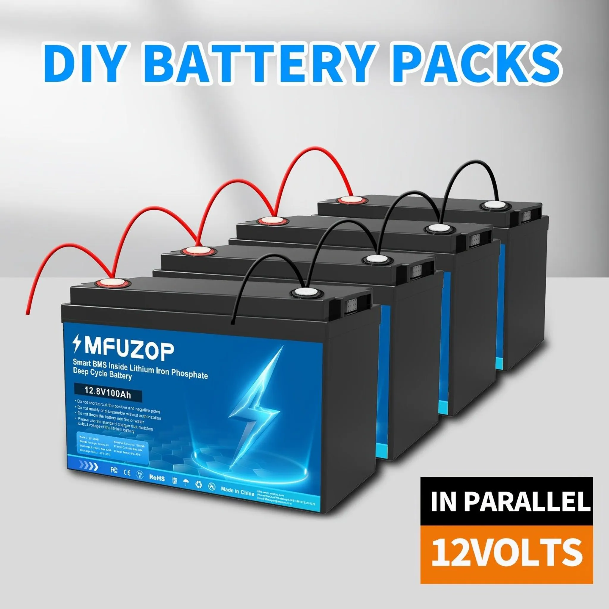 LiFePO4-Akku 12 V 300 Ah mit BMS-Schutz, lange Lebensdauer – Bild 8