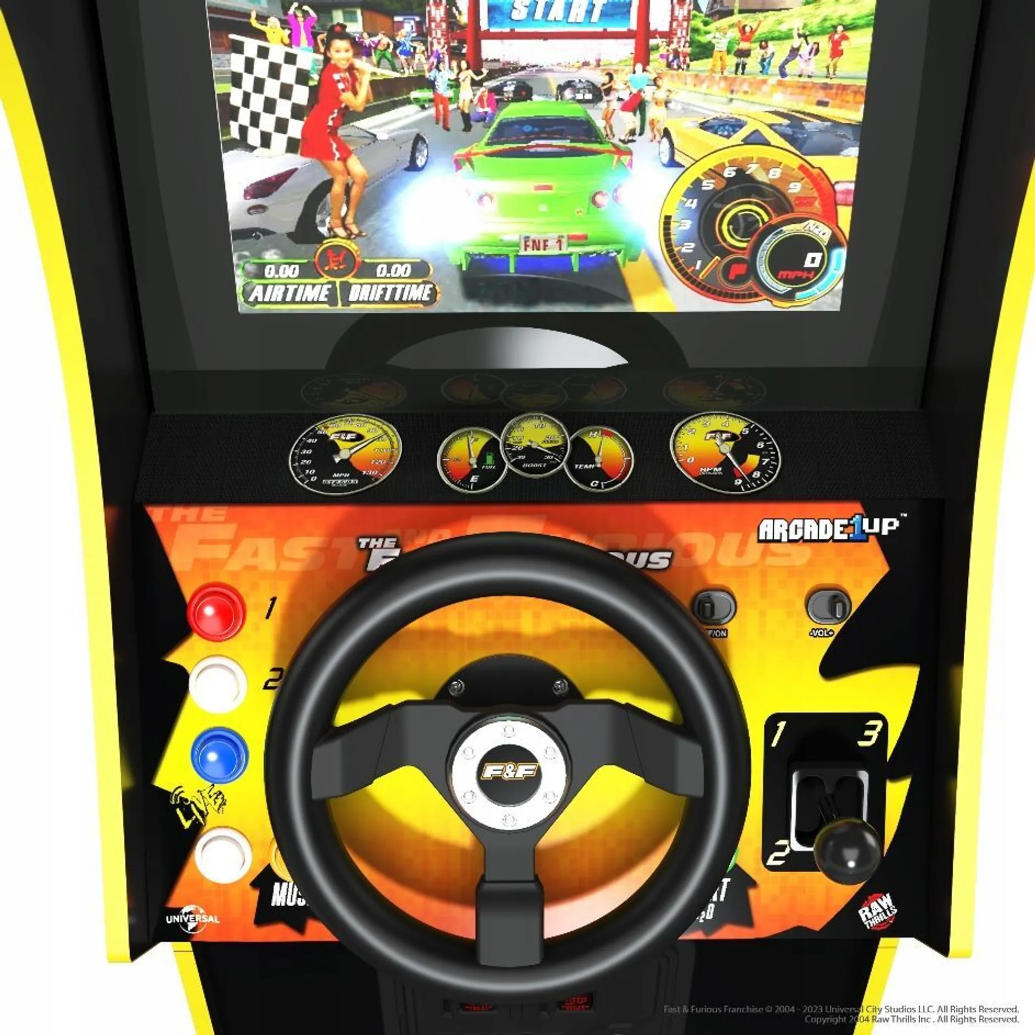 Arcade1Up Fast and Furious Arcade-Automat, 17 Zoll LCD, Mehrfarbig – Bild 10