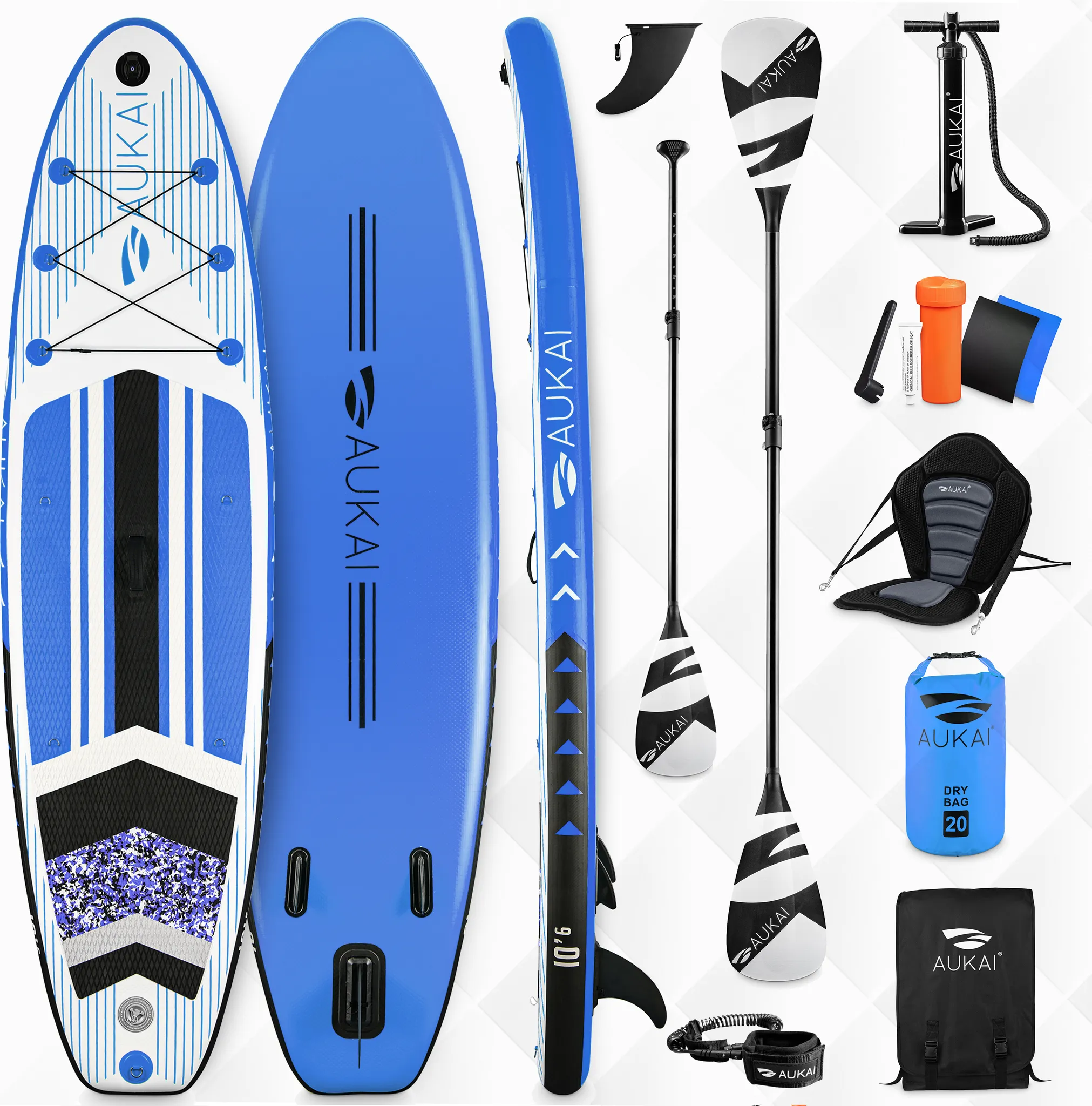 Stand-Up-Paddle-Board 320 cm, 2-in-1 mit Kajaksitz