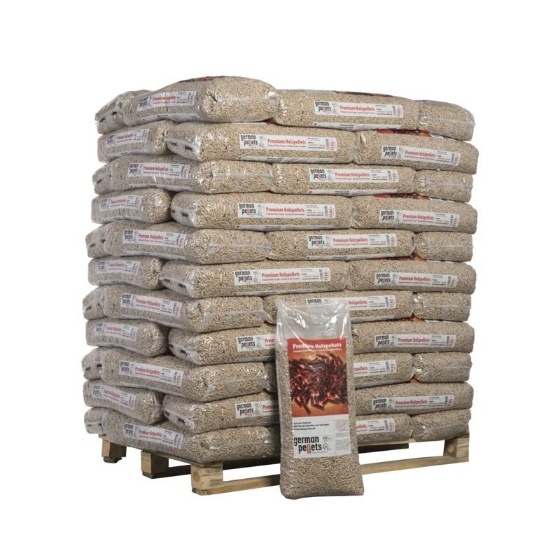 Holzpellets German Pellets – Palette mit 66 Säcken à 15 kg (990 kg)