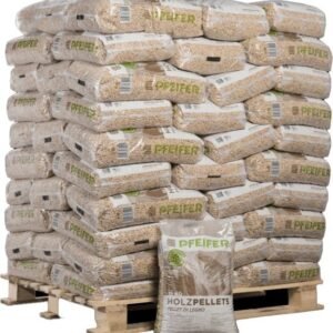 Holzpellets Pfeifer – Palette mit 66 Säcken à 15 kg (990 kg)
