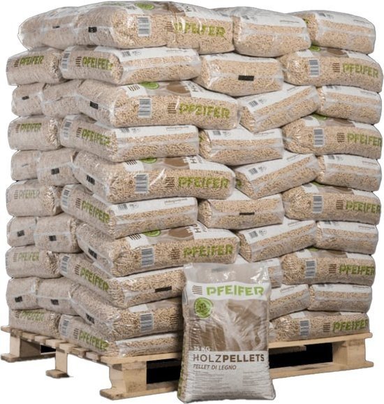 Holzpellets Pfeifer – Palette mit 66 Säcken à 15 kg (990 kg)