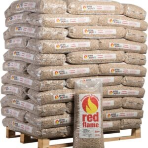 Holzpellets Red Flame – Palette mit 66 Säcken à 15 kg (990 kg)