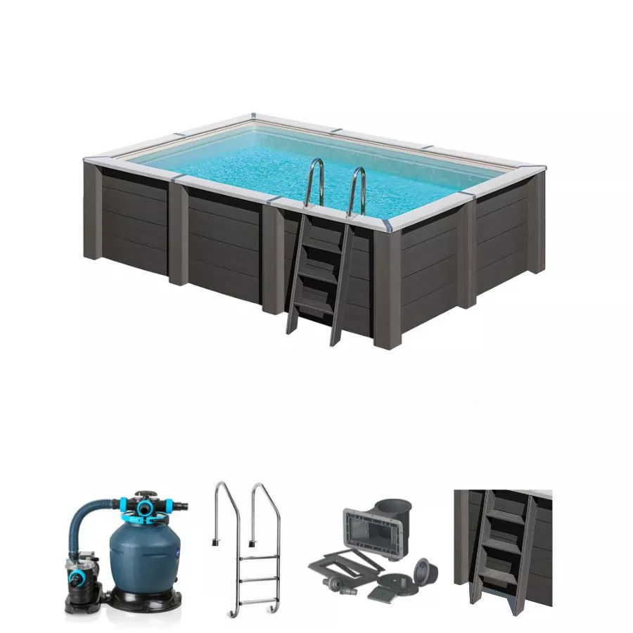Gré Avantgarde Nova Komposit-Pool rechteckig 4,55 x 3,15 x 1,26 m – Bild 5