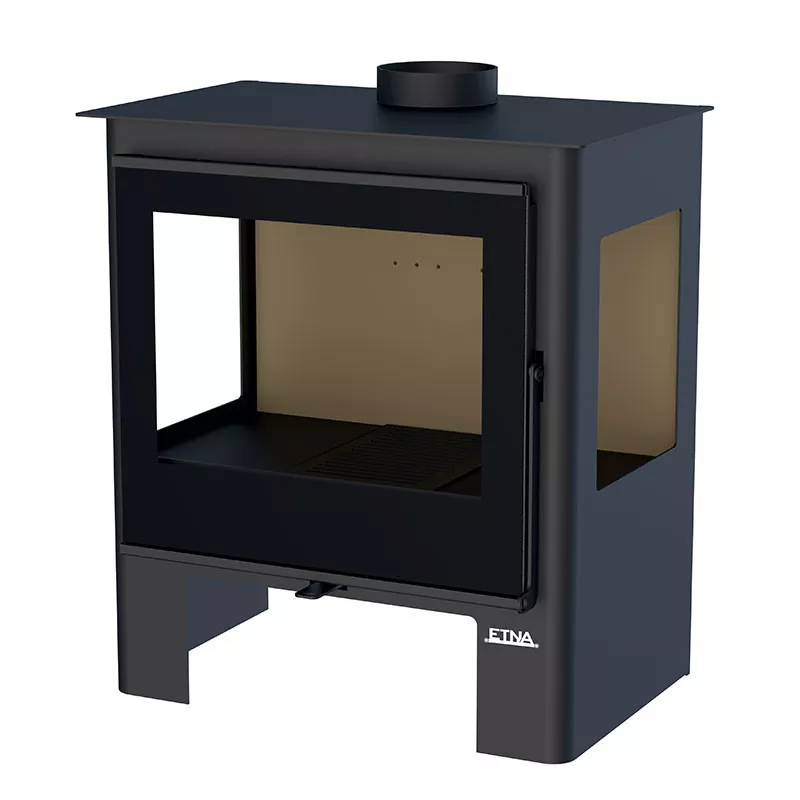 Kaminofen mit 3 Sichtscheiben Shiva – 10 kW – Bild 3