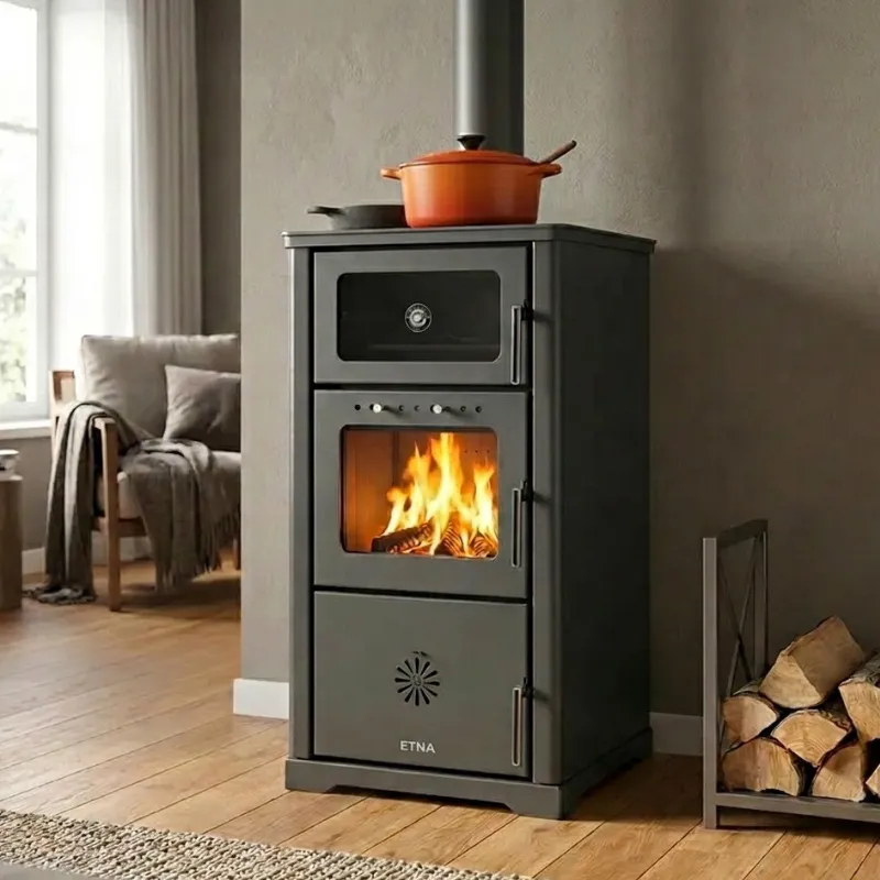 Wasserführender Kaminofen mit Backfach Neptune – 25 kW – Bild 6