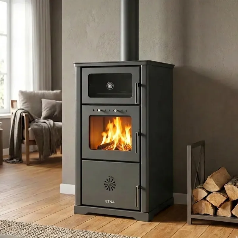 Wasserführender Kaminofen mit Backfach Neptune – 25 kW – Bild 10