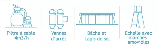 Graphite intex piscine rectangulaire
